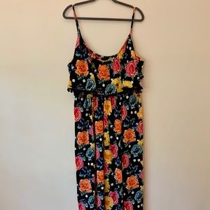 ASOS Curve Floral Polka Dot Maxi Dress